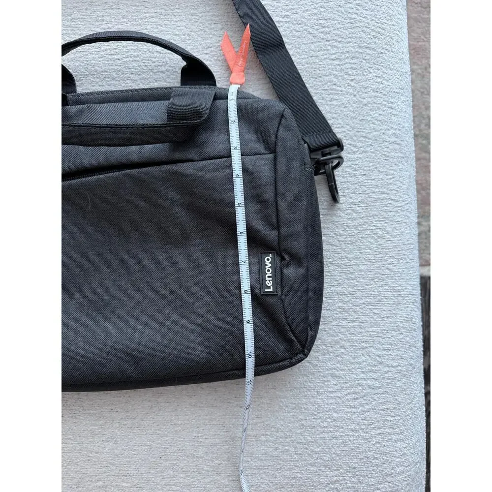 Lenovo 12in Laptop Bag T210 Grey Black Messenger Shoulder Bag Water-Repellent